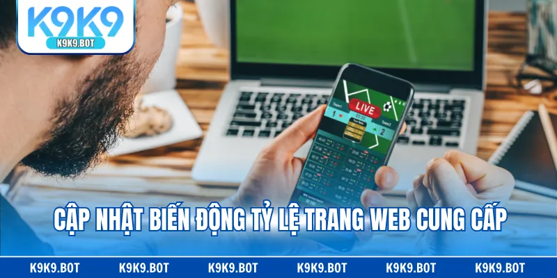 Cập nhật biến động tỷ lệ trang web cung cấp