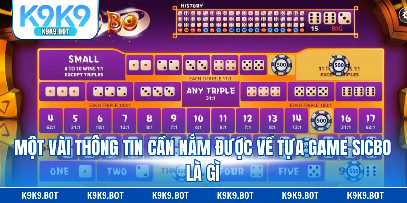 Một vài thông tin cần nắm được về tựa game sicbo là gì Một vài thông tin cần nắm được về tựa game sicbo là gì